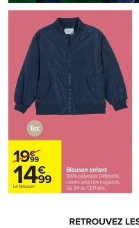 Blouson enfant Tex