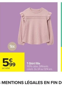 Tex T-Shirt fille