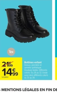 Bottines enfant Tex