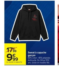 Sweat à capuche garçon Spider-Man