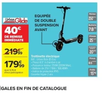 Trottinette électrique Urban Glide Urban Ride 85 Evo