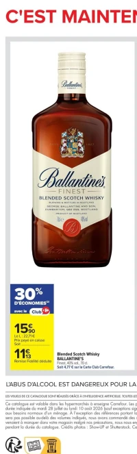 Blended Scotch Whisky BALLANTINE'S