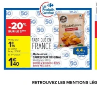 Madeleines CARREFOUR ORIGINAL
