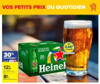 Bière HEINEKEN Blonde, 5% vol., 20 x 25 cl.