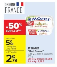 Fromage à tartiner Maxi Format St Môret