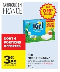 Portions de fromage Kiri Offre Irrésistible