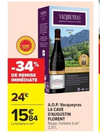 A.O.P. Vacqueyras LA CAVE D'AUGUSTIN FLORENT