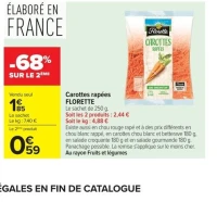Carottes rapées FLORETTE