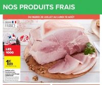 Jambon cuit à l'ancienne avec couenne Label Rouge CARREFOUR