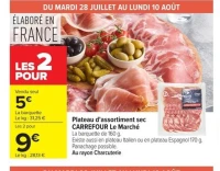 Plateau d'assortiment sec CARREFOUR Le Marché