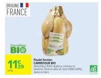 Poulet fermier CARREFOUR BIO