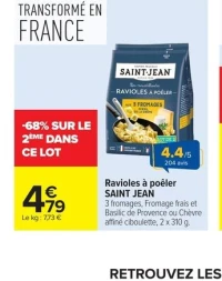 Ravioles à poêler SAINT JEAN