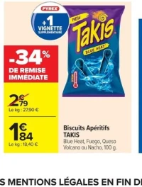 Biscuits Apéritifs Takis