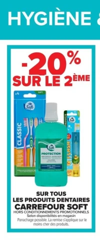 Produits dentaires Carrefour Soft