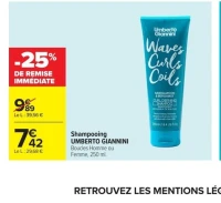 Shampooing Umberto Giannini Waves Curls Coils