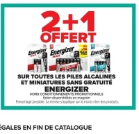 Piles alcalines et miniatures Energizer