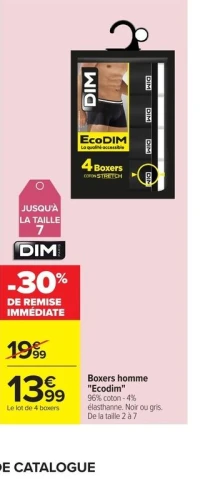 Boxers homme "Ecodim" DIM