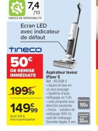 Aspirateur laveur Tineco iFloor 5
