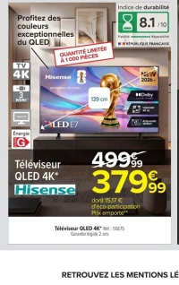 Téléviseur QLED 4K Hisense