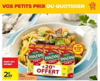 Pâtes PANZANI Torti, Coquillettes ou Spaghetti