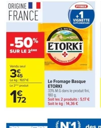 Le Fromage Basque Etorki