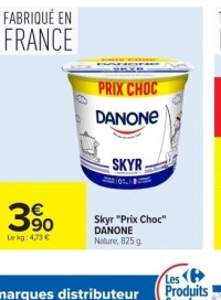 Skyr "Prix Choc" Danone Nature