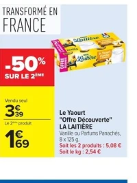 Le Yaourt "Offre Découverte" La Laitière