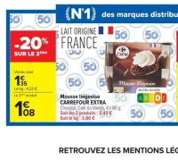 Mousse liégeoise Carrefour Extra