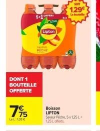 Boisson LIPTON Saveur Pêche