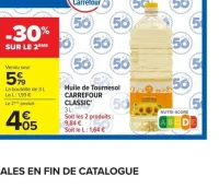 Huile de Tournesol Carrefour Classic