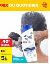 Shampooing HEAD & SHOULDERS Classic, Menthol Fresh ou Citrus