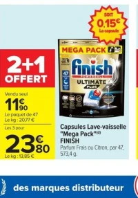 Capsules Lave-vaisselle "Mega Pack" FINISH