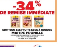 Les fruits secs à coques MAITRE PRUNILLE