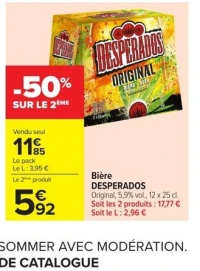 Bière Desperados Original