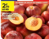 Nectarine jaune Filière Qualité Carrefour