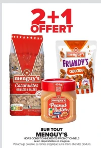 Gamme de produits apéritifs Menguy's