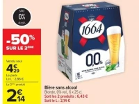 Bière sans alcool 1664