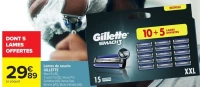 Lames de rasoirs Gillette Mach3 (x15) / Fusion 5 (x12) / Venus Pro Sensitive (x9) / Venus Spa Breeze (x12) / Body Intimate (x8)