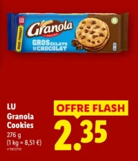 Cookies Granola Gros Éclats de Chocolat LU