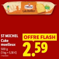 Cake moelleux St Michel