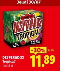 Bière Desperados Tropical