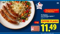 36 chipolatas sous enveloppe végétale