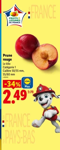 Prune rouge
