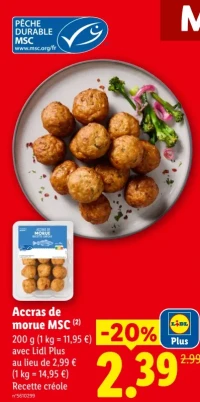 Accras de morue MSC Recette créole