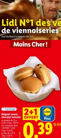 Beignet saveur chocolat noisette