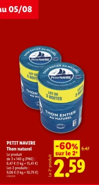 Thon naturel Petit Navire