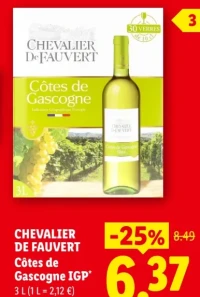 CHEVALIER DE FAUVERT Côtes de Gascogne IGP