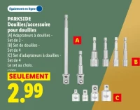 PARKSIDE Douilles/accessoire pour douilles