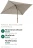 Promo Parasol rectangulaire à manivelle