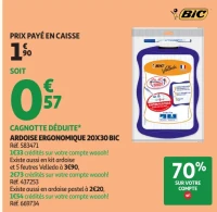 Ardoise Ergonomique 20x30 Bic